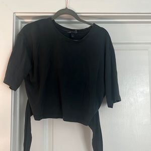 Cropped Tie Tee